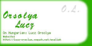 orsolya lucz business card